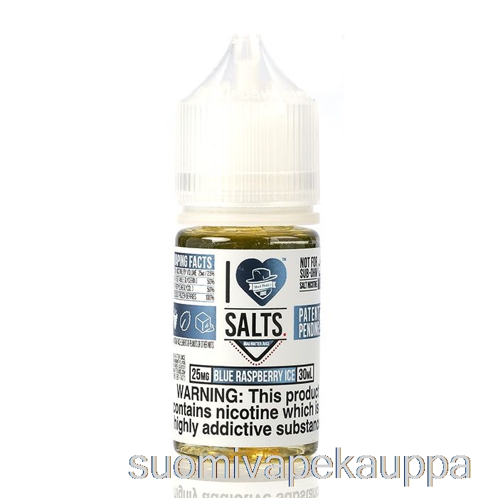 Vape Kauppa Sininen Vadelmajää - Rakastan Suoloja - 30ml 50mg